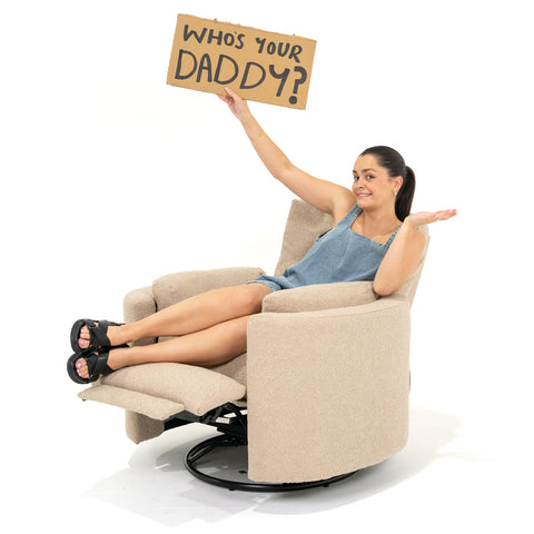 Fluff Daddy Recliner Arm Chair - Biscuit