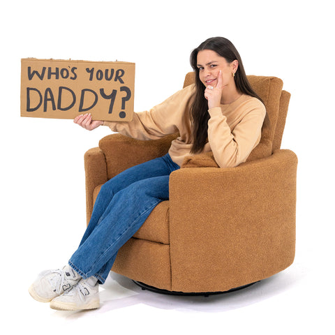 Fluff Daddy Recliner Arm Chair - Ginger