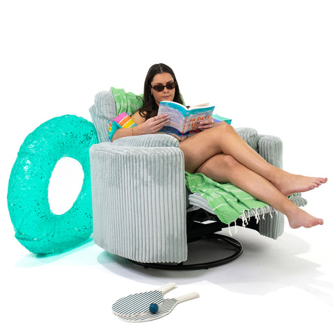 Fluff Daddy Recliner Arm Chair - Sea