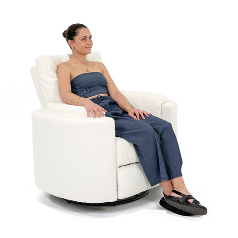 Fluff Daddy Recliner Arm Chair - Snow